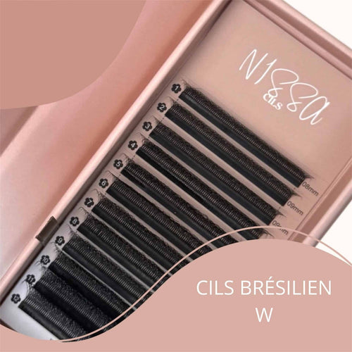 Extensions de Cils Brésilien W 4D et 6D en Cachemire