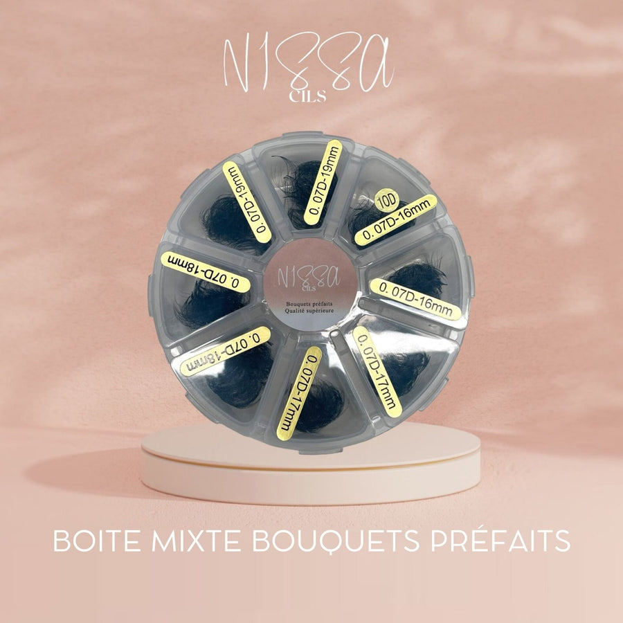Boite mixte 600 bouquets préfaits