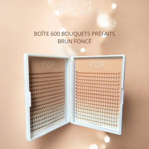 Boîte mixte 600 bouquets préfaits Brun foncé