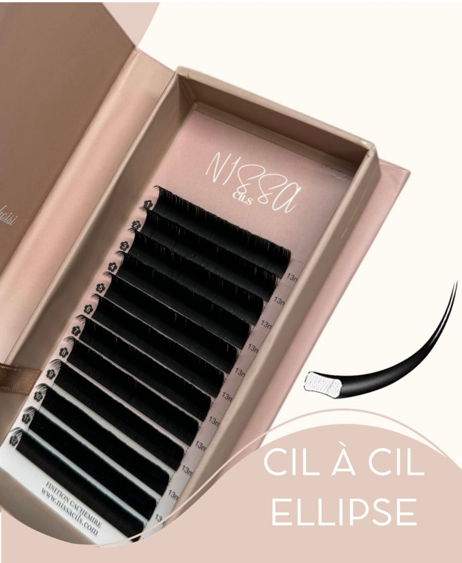 Cil à Cil Ellipse Noir Intense en Cachemire
