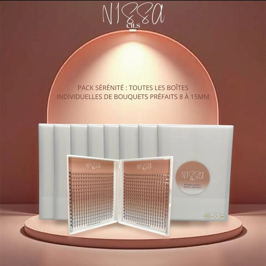 Pack Sérénité : Toutes les tailles individuelles de 600 bouquets préfaits de 7 à 15mm