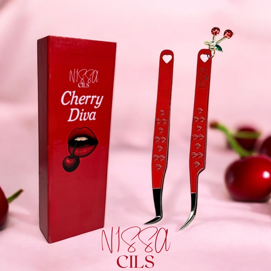 Duo de Pinces Extensions de cils Cherry Diva – Nissacils