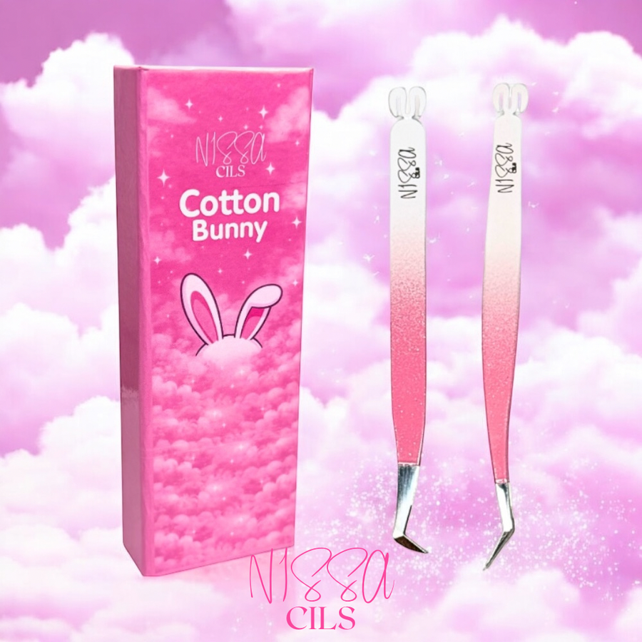 Duo de Pinces Extensions de cils Cotton Bunny – Nissacils