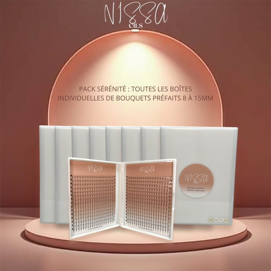 Pack Sérénité : Toutes les tailles individuelles de 600 bouquets préfaits de 7 à 15mm