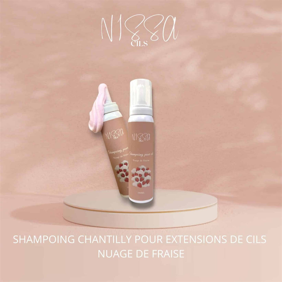 Shampoing Chantilly pour Extensions de Cils – Nuage de Fraise 100ml
